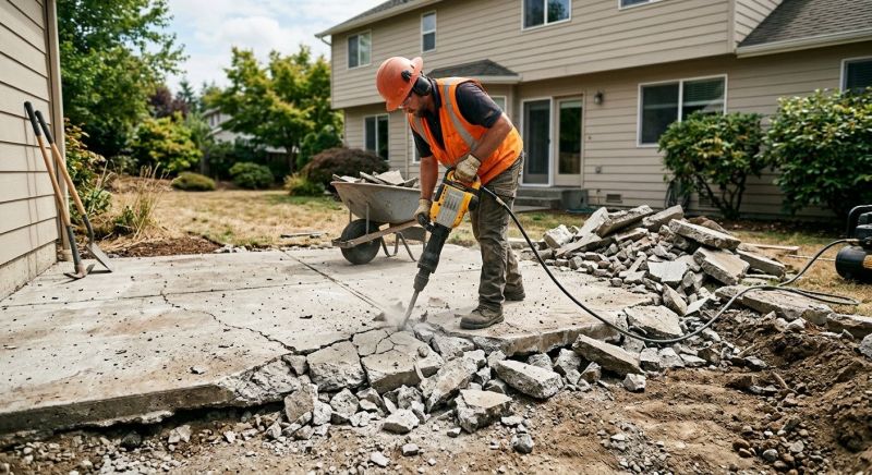 Concrete Pavement Demolition in Bergen County, NJ